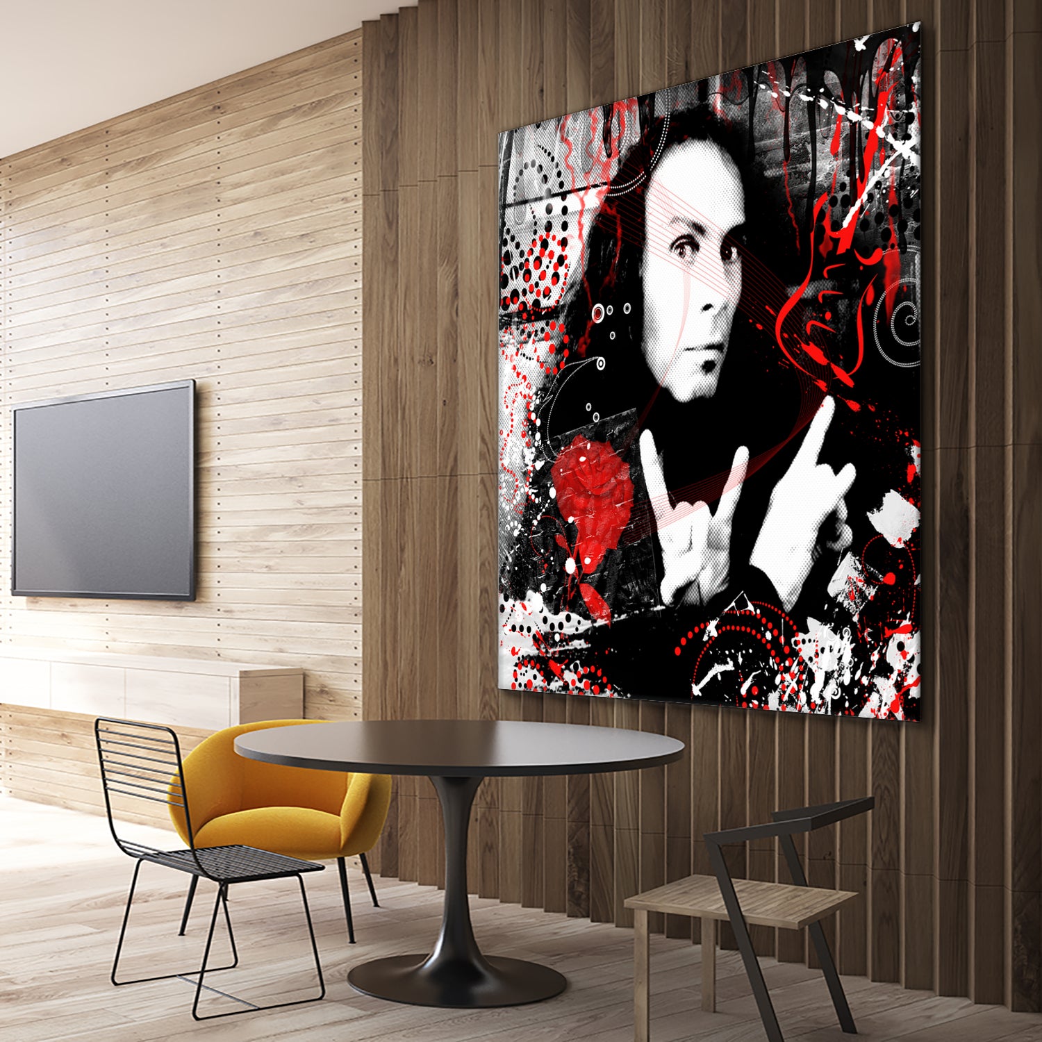 Ronnie James Dio by DARIA GRACHEVA on GIANT ART - black digital painting