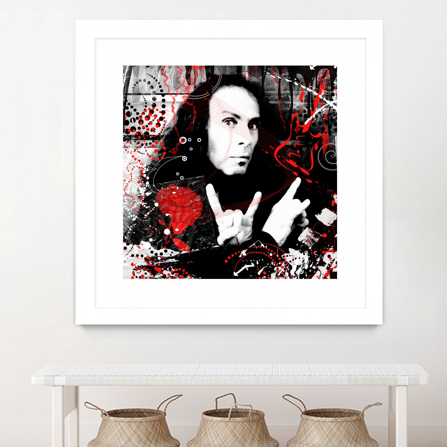 Ronnie James Dio by DARIA GRACHEVA on GIANT ART - black digital painting