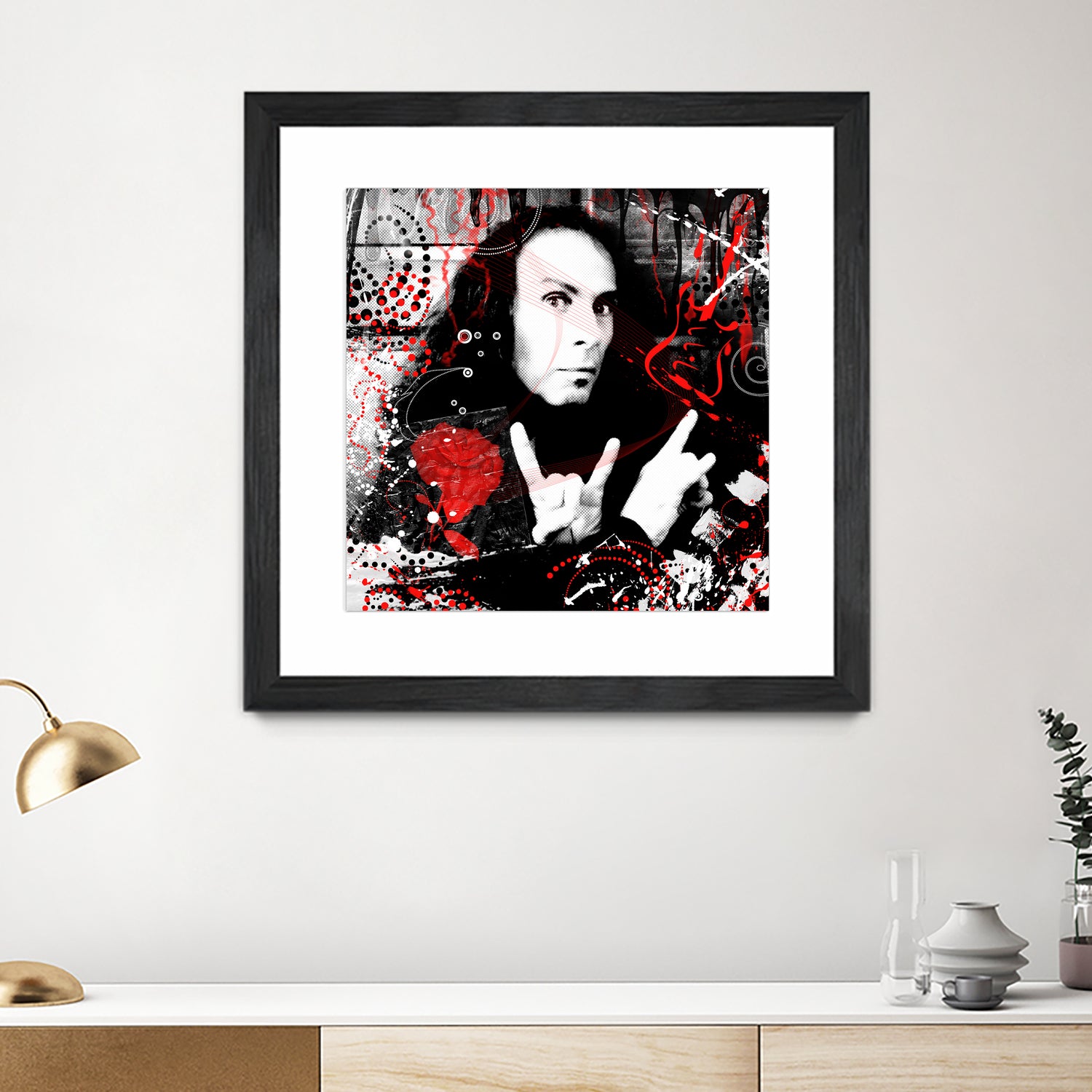 Ronnie James Dio by DARIA GRACHEVA on GIANT ART - black digital painting