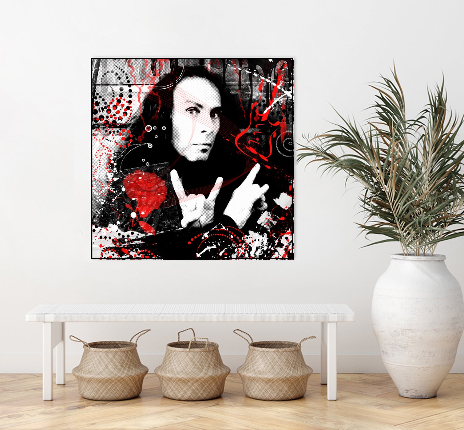 Ronnie James Dio by DARIA GRACHEVA on GIANT ART - black digital painting