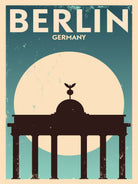 Retro Berlin Poster by Kursat Unsal on GIANT ART - white vector illustration