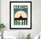 Retro Berlin Poster by Kursat Unsal on GIANT ART - white vector illustration