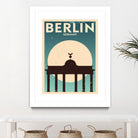 Retro Berlin Poster by Kursat Unsal on GIANT ART - white vector illustration