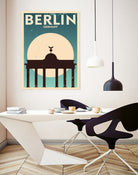 Retro Berlin Poster by Kursat Unsal on GIANT ART - white vector illustration