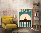 Retro Berlin Poster by Kursat Unsal on GIANT ART - white vector illustration