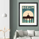 Retro Berlin Poster by Kursat Unsal on GIANT ART - white vector illustration