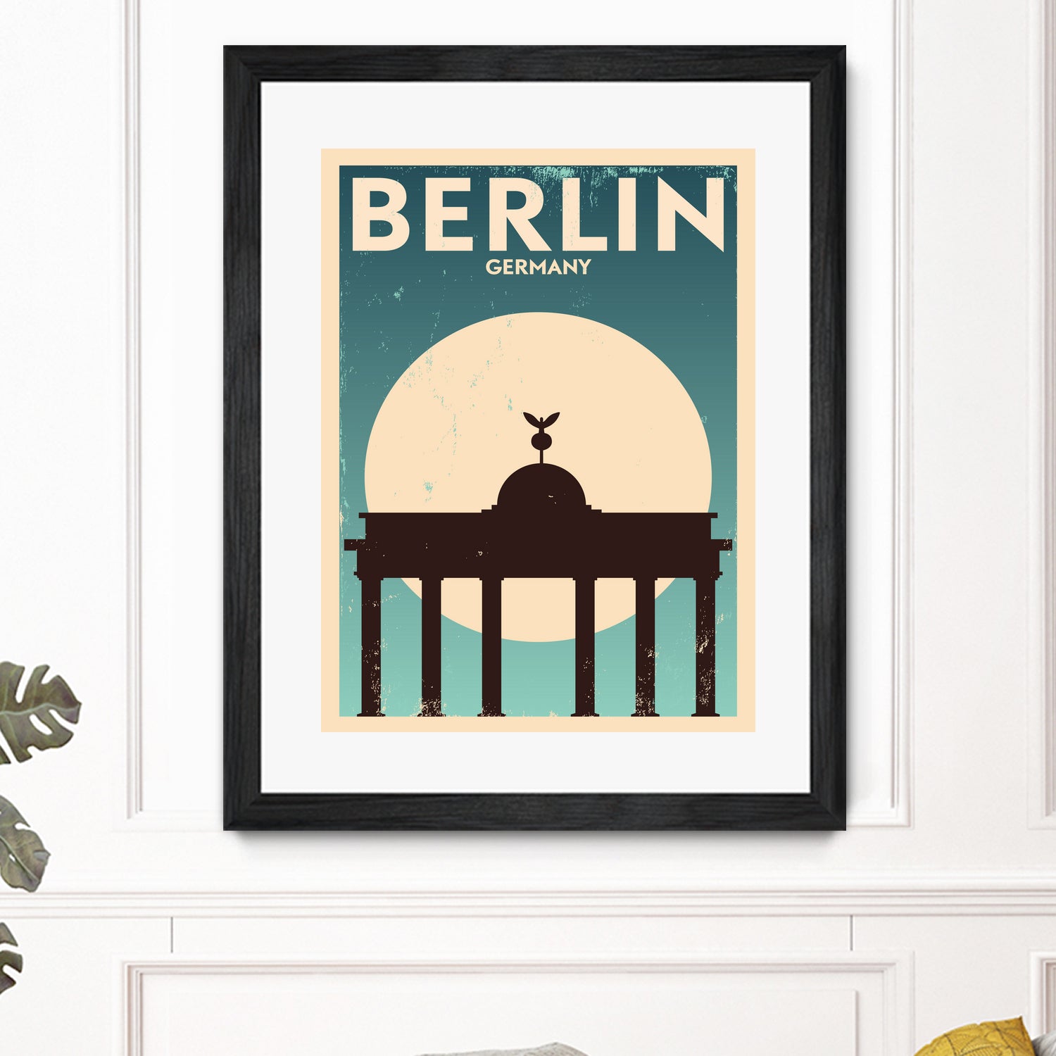 Retro Berlin Poster by Kursat Unsal on GIANT ART - white vector illustration