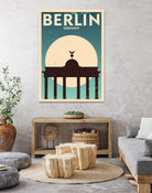 Retro Berlin Poster by Kursat Unsal on GIANT ART - white vector illustration