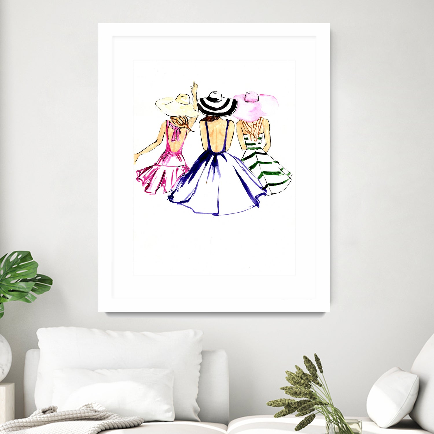 SISTERS by Tatiana Vlasko on GIANT ART - fuchsia digital painting