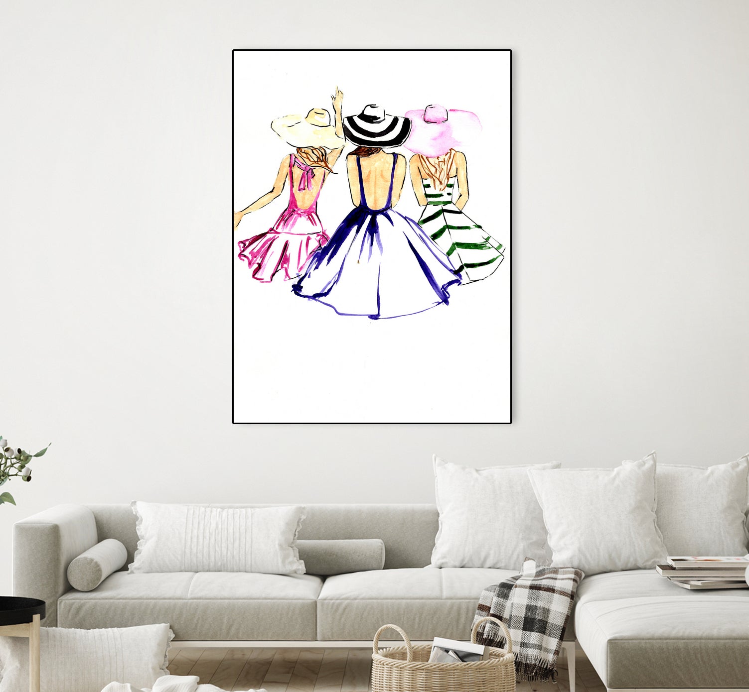 SISTERS by Tatiana Vlasko on GIANT ART - fuchsia digital painting