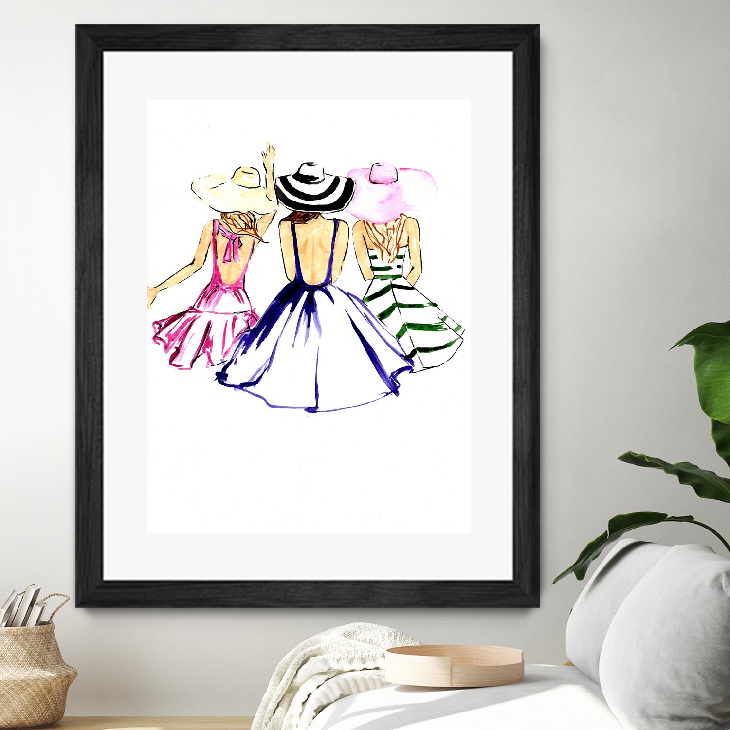 SISTERS by Tatiana Vlasko on GIANT ART - fuchsia digital painting