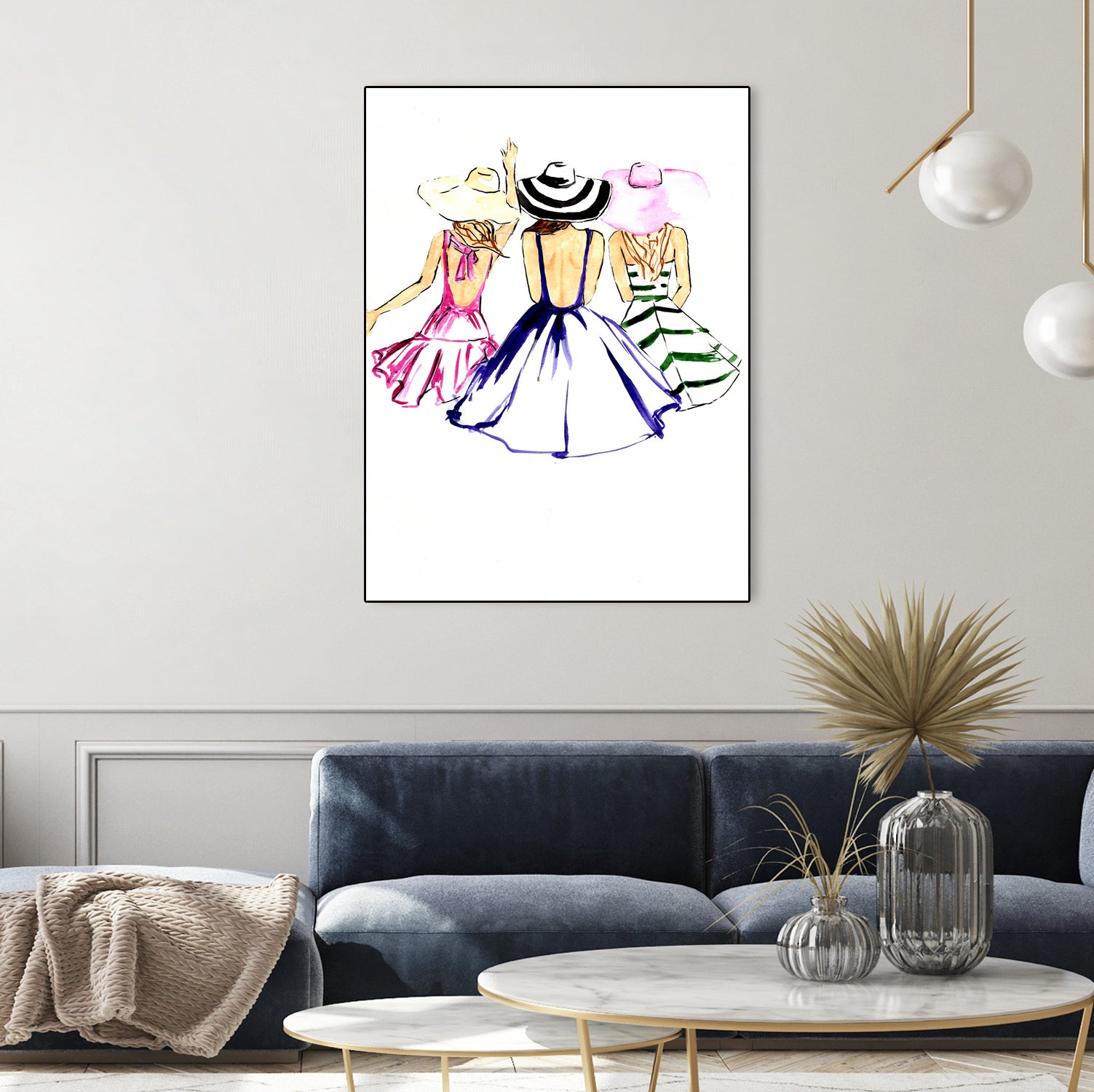 SISTERS by Tatiana Vlasko on GIANT ART - fuchsia digital painting