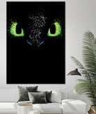 The eyes of the dragon by Antonio Camarena on GIANT ART - black digital painting