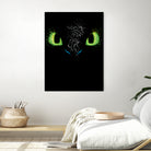 The eyes of the dragon by Antonio Camarena on GIANT ART - black digital painting