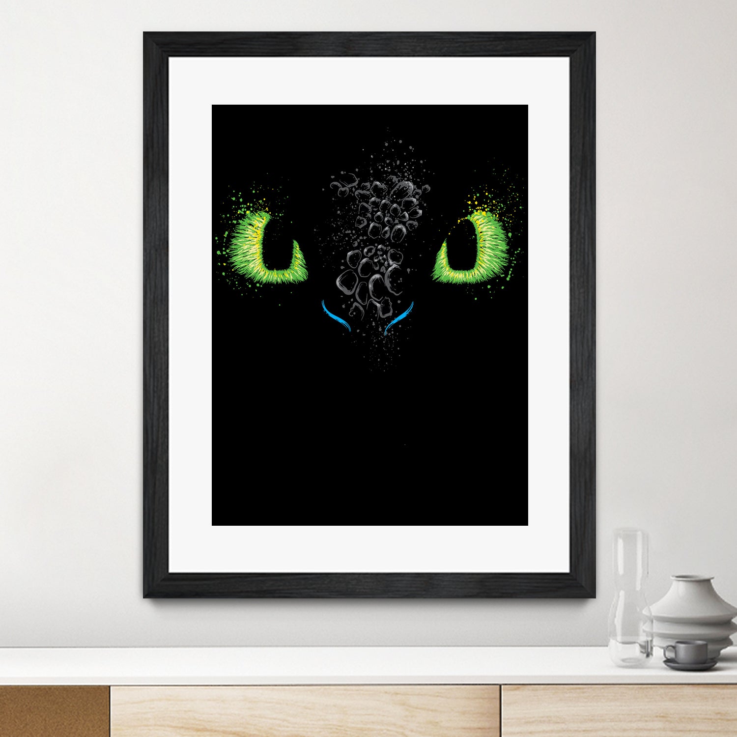 The eyes of the dragon by Antonio Camarena on GIANT ART - black digital painting