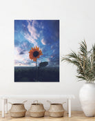 Positivity by Hussam Eissa on GIANT ART - blue digital drawing