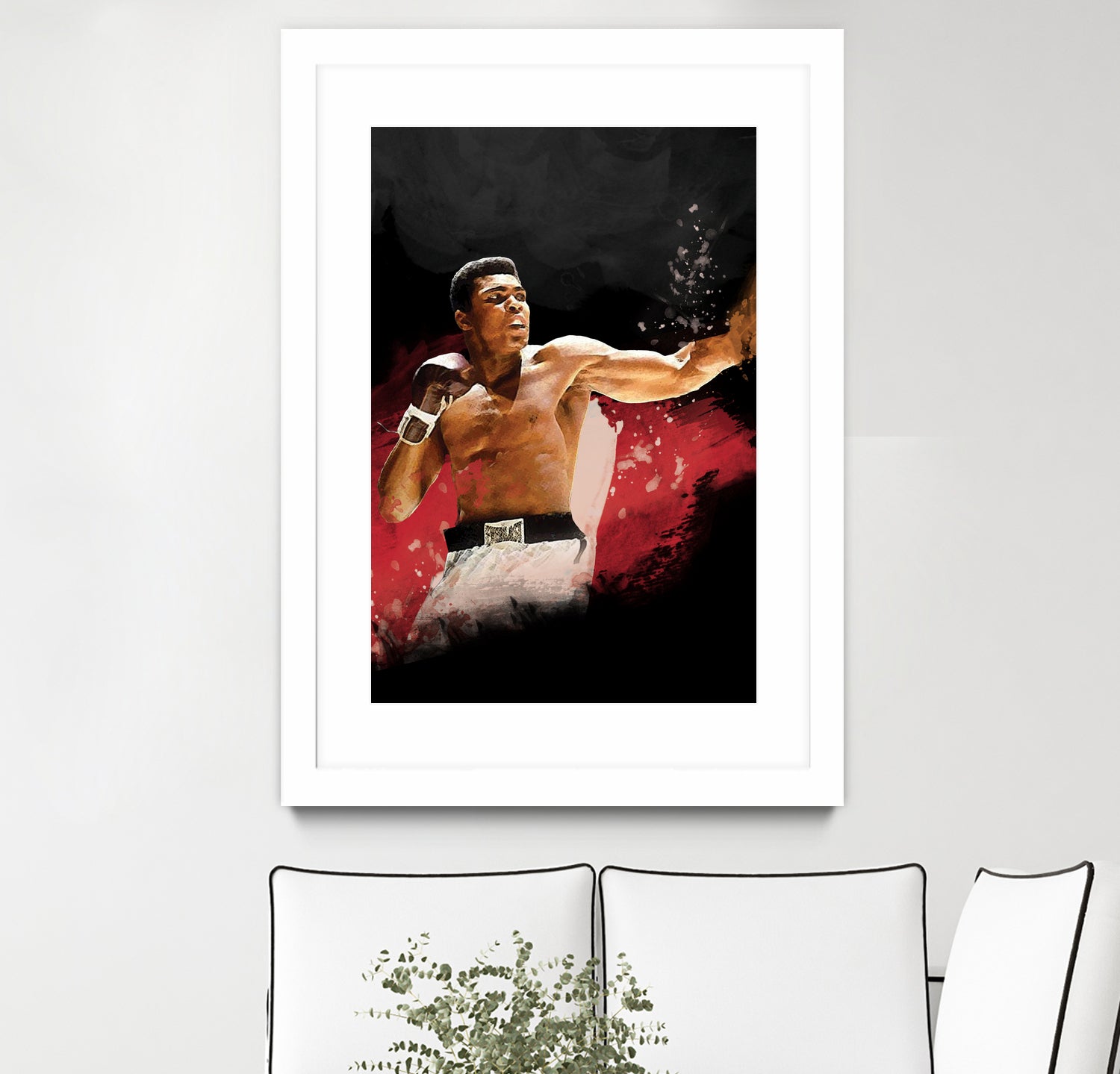 Muhammad Ali by Urvashi Suraiya on GIANT ART - red digital painting