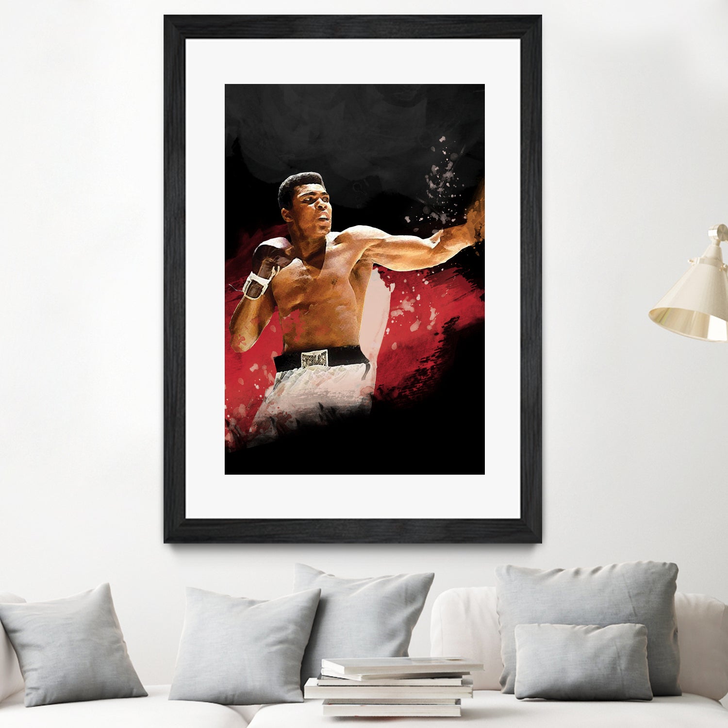 Muhammad Ali by Urvashi Suraiya on GIANT ART - red digital painting