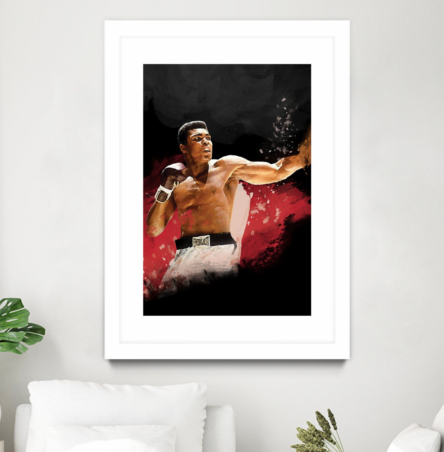 Muhammad Ali by Urvashi Suraiya on GIANT ART - red digital painting