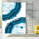 Blue Agate Glitter Glam #1 #gem #decor #art by Anita & Bella Jantz on GIANT ART - blue photo illustration