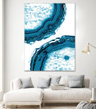 Blue Agate Glitter Glam #1 #gem #decor #art by Anita & Bella Jantz on GIANT ART - blue photo illustration