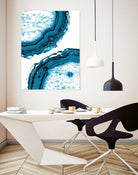 Blue Agate Glitter Glam #1 #gem #decor #art by Anita & Bella Jantz on GIANT ART - blue photo illustration