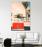 California Surf Mini Van by Jennifer Colomb on GIANT ART - orange photo illustration