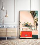 California Surf Mini Van by Jennifer Colomb on GIANT ART - orange photo illustration