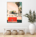 California Surf Mini Van by Jennifer Colomb on GIANT ART - orange photo illustration