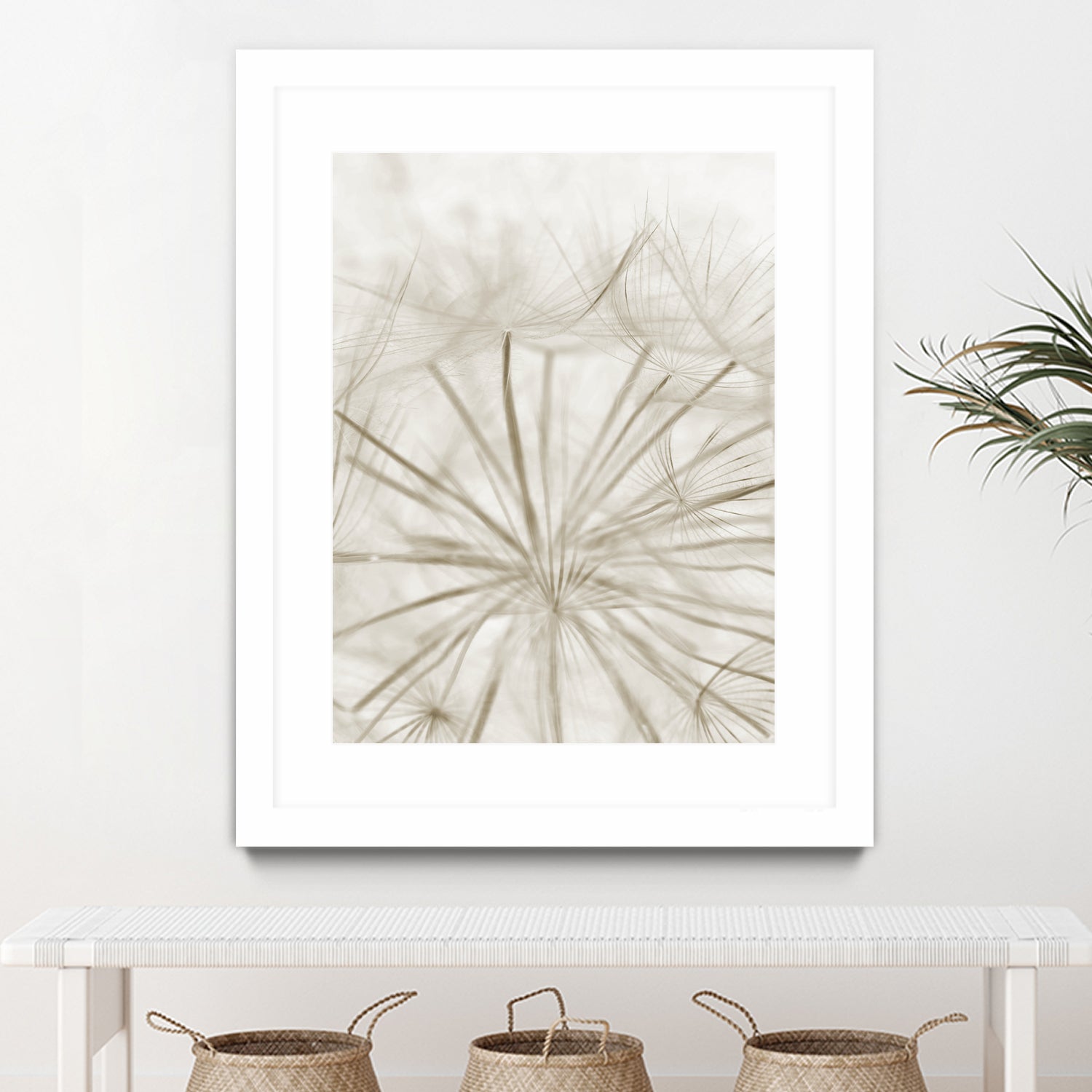 Dandelion Neutral Close-up by IOANNA PAPANIKOLAOU on GIANT ART - brown photo illustration