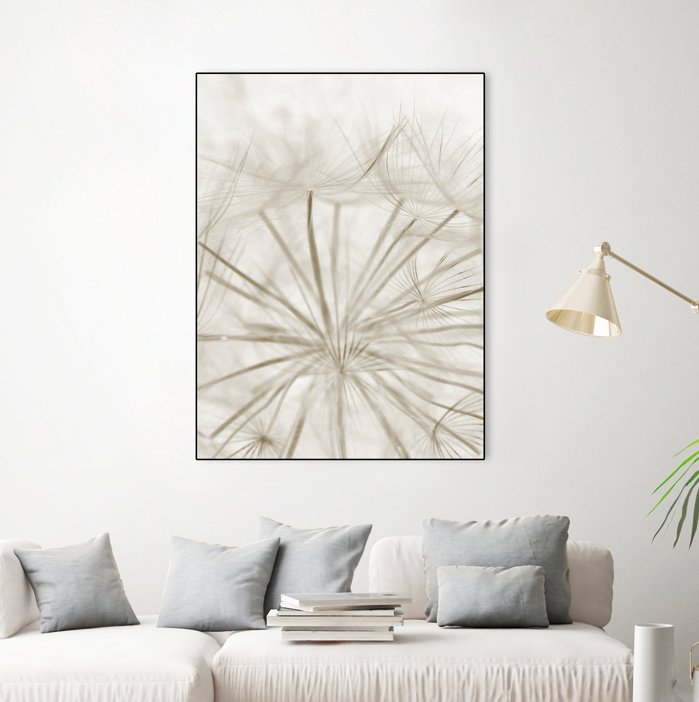 Dandelion Neutral Close-up by IOANNA PAPANIKOLAOU on GIANT ART - brown photo illustration