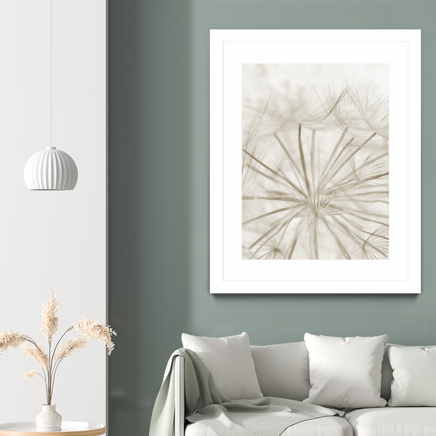 Dandelion Neutral Close-up by IOANNA PAPANIKOLAOU on GIANT ART - brown photo illustration