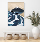 Breaking the waves by Sjoerd Piepenbrink on GIANT ART - blue digital painting