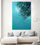 Aqua Blue OCEAN Glitter #1 #shiny #decor #art by Anita & Bella Jantz on GIANT ART - blue photo manipulation