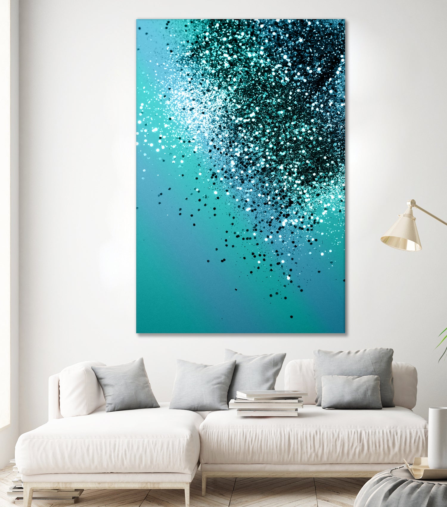 Aqua Blue OCEAN Glitter #1 #shiny #decor #art by Anita & Bella Jantz on GIANT ART - blue photo manipulation