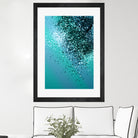 Aqua Blue OCEAN Glitter #1 #shiny #decor #art by Anita & Bella Jantz on GIANT ART - blue photo manipulation