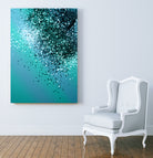 Aqua Blue OCEAN Glitter #1 #shiny #decor #art by Anita & Bella Jantz on GIANT ART - blue photo manipulation