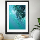 Aqua Blue OCEAN Glitter #1 #shiny #decor #art by Anita & Bella Jantz on GIANT ART - blue photo manipulation