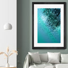 Aqua Blue OCEAN Glitter #1 #shiny #decor #art by Anita & Bella Jantz on GIANT ART - blue photo manipulation