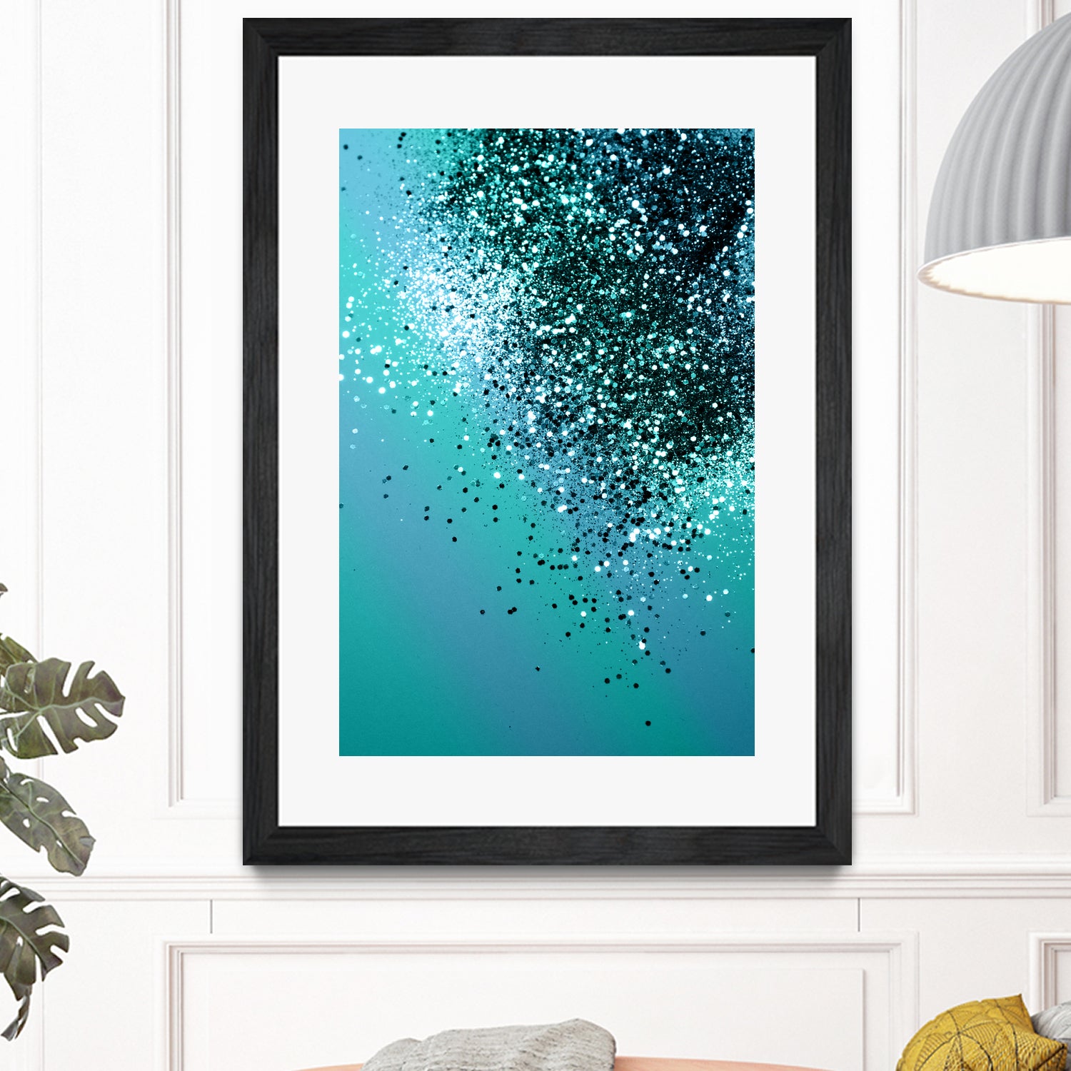 Aqua Blue OCEAN Glitter #1 #shiny #decor #art by Anita & Bella Jantz on GIANT ART - blue photo manipulation