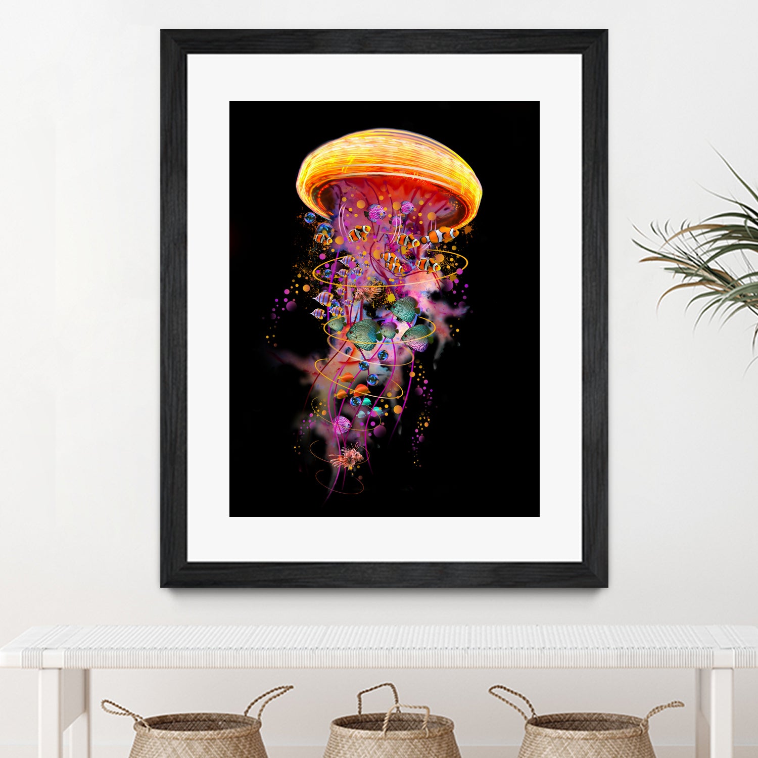 Jellyfish World by David Loblaw on GIANT ART - blue photo illustration