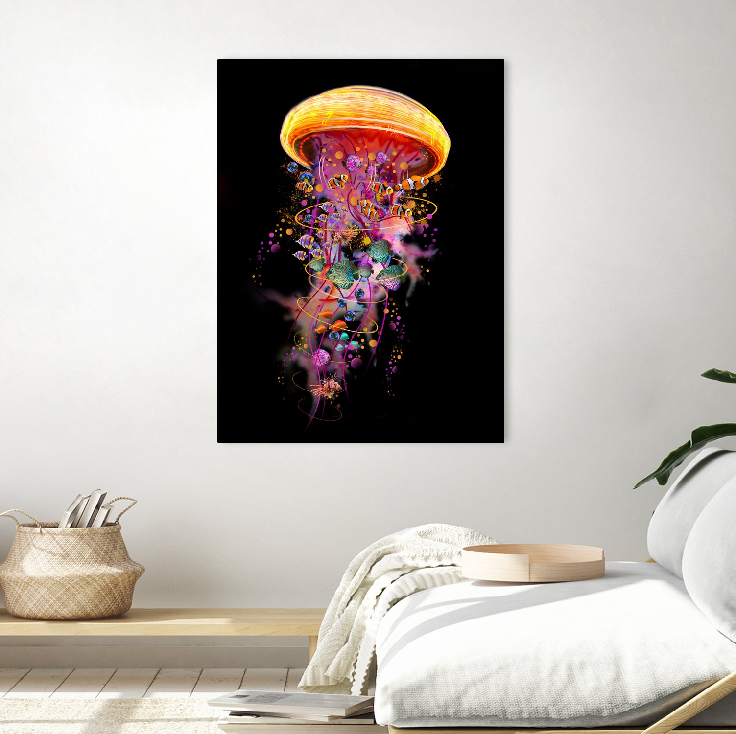 Jellyfish World by David Loblaw on GIANT ART - blue photo illustration