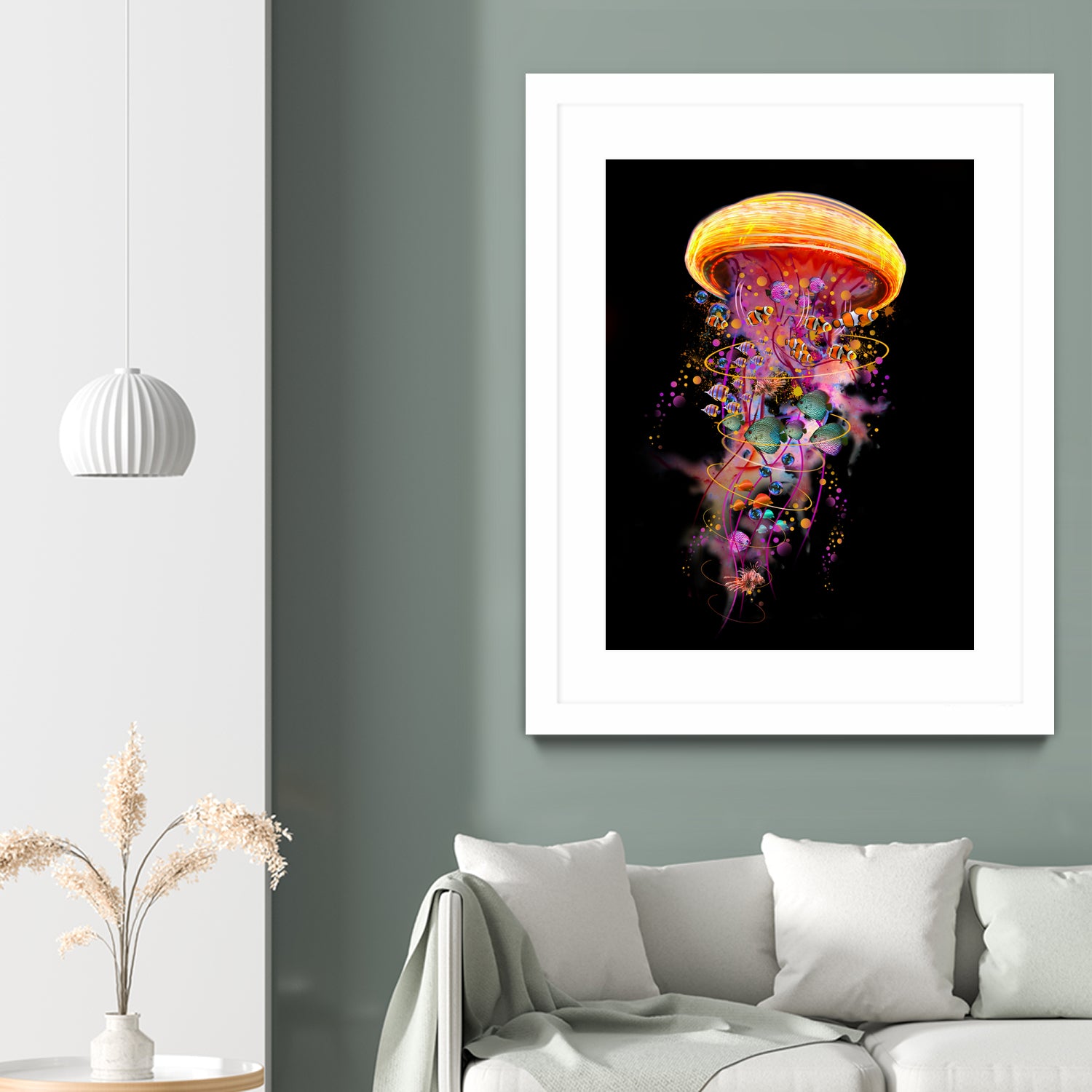 Jellyfish World by David Loblaw on GIANT ART - blue photo illustration