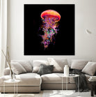 Jellyfish World by David Loblaw on GIANT ART - blue photo illustration