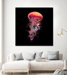 Jellyfish World by David Loblaw on GIANT ART - blue photo illustration