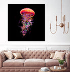 Jellyfish World by David Loblaw on GIANT ART - blue photo illustration