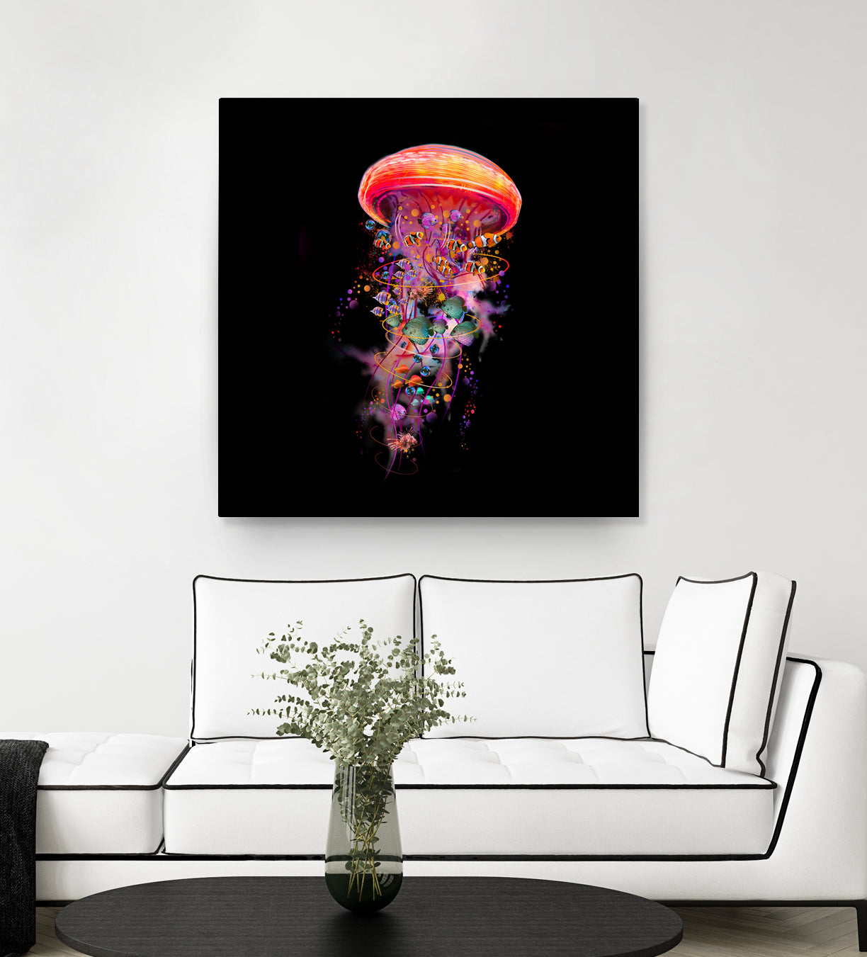 Jellyfish World by David Loblaw on GIANT ART - blue photo illustration