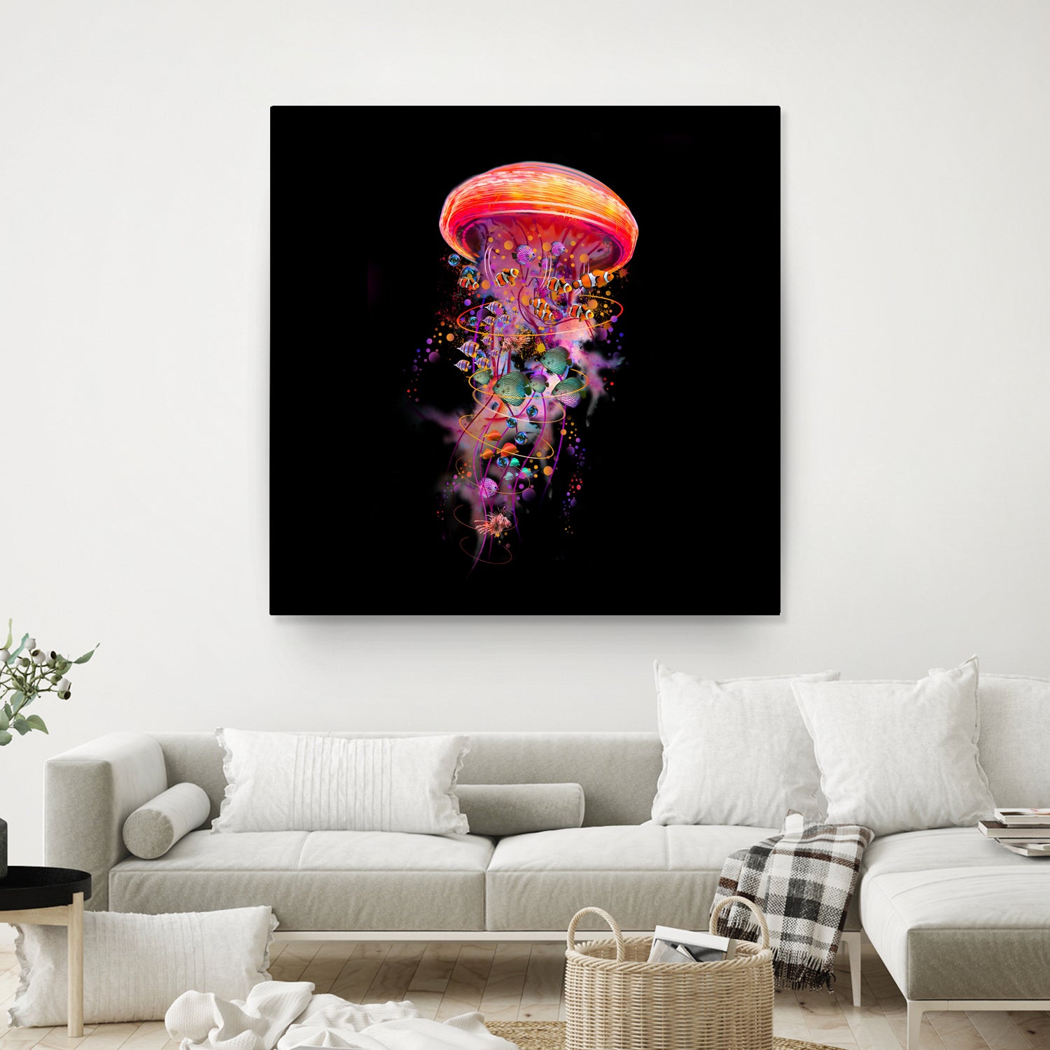 Jellyfish World by David Loblaw on GIANT ART - blue photo illustration