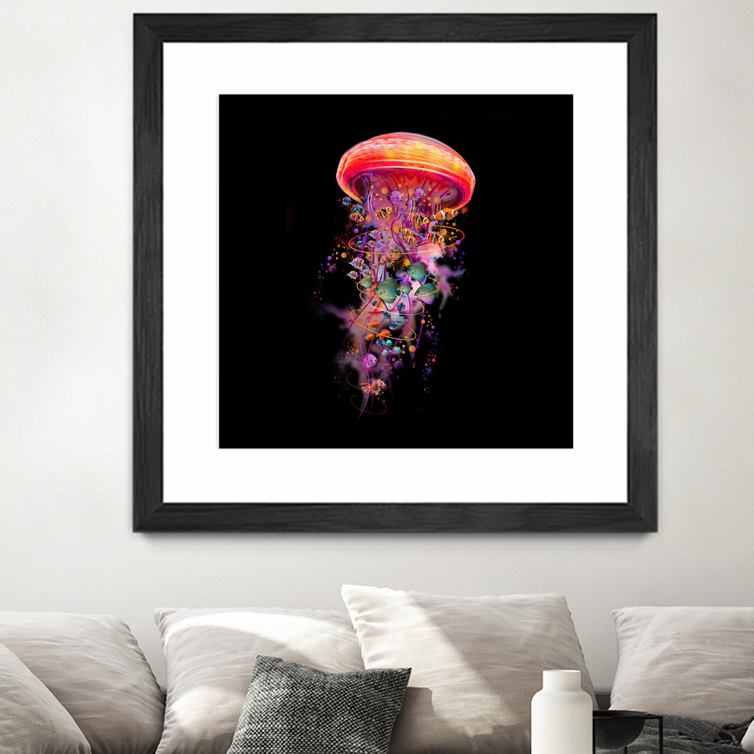 Jellyfish World by David Loblaw on GIANT ART - blue photo illustration