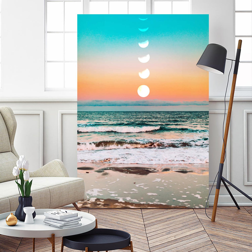 Beach Moon by 83  Oranges on GIANT ART - orange digital beach